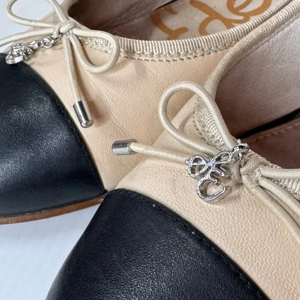 SAM EDELMAN Ballet Flats Size 7.5 Classic Preppy Business Casual Neutral Minimal - Picture 3 of 9